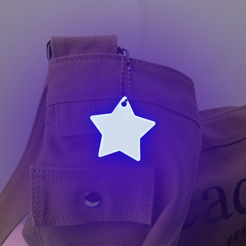 Creative Star-Shaped Night Glow Backpack Decoration with Multiple Colors - Customizable Wholesale Available