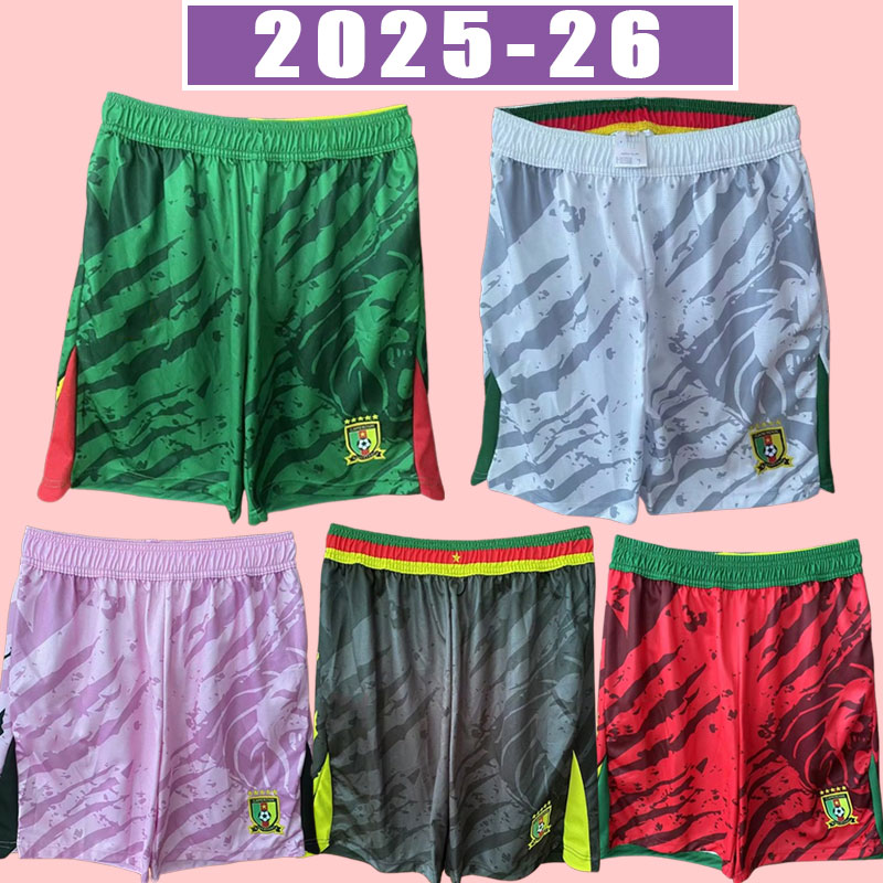 25 26 Cameroon Nations Team ABOUBAKAR Mens Soccer Shorts CHOUPO-MOTING BAHOKEN BASSOGOG GANAGO EKAMBI Home Away 3rd Red Football Shirts pants fans player goalkeeper