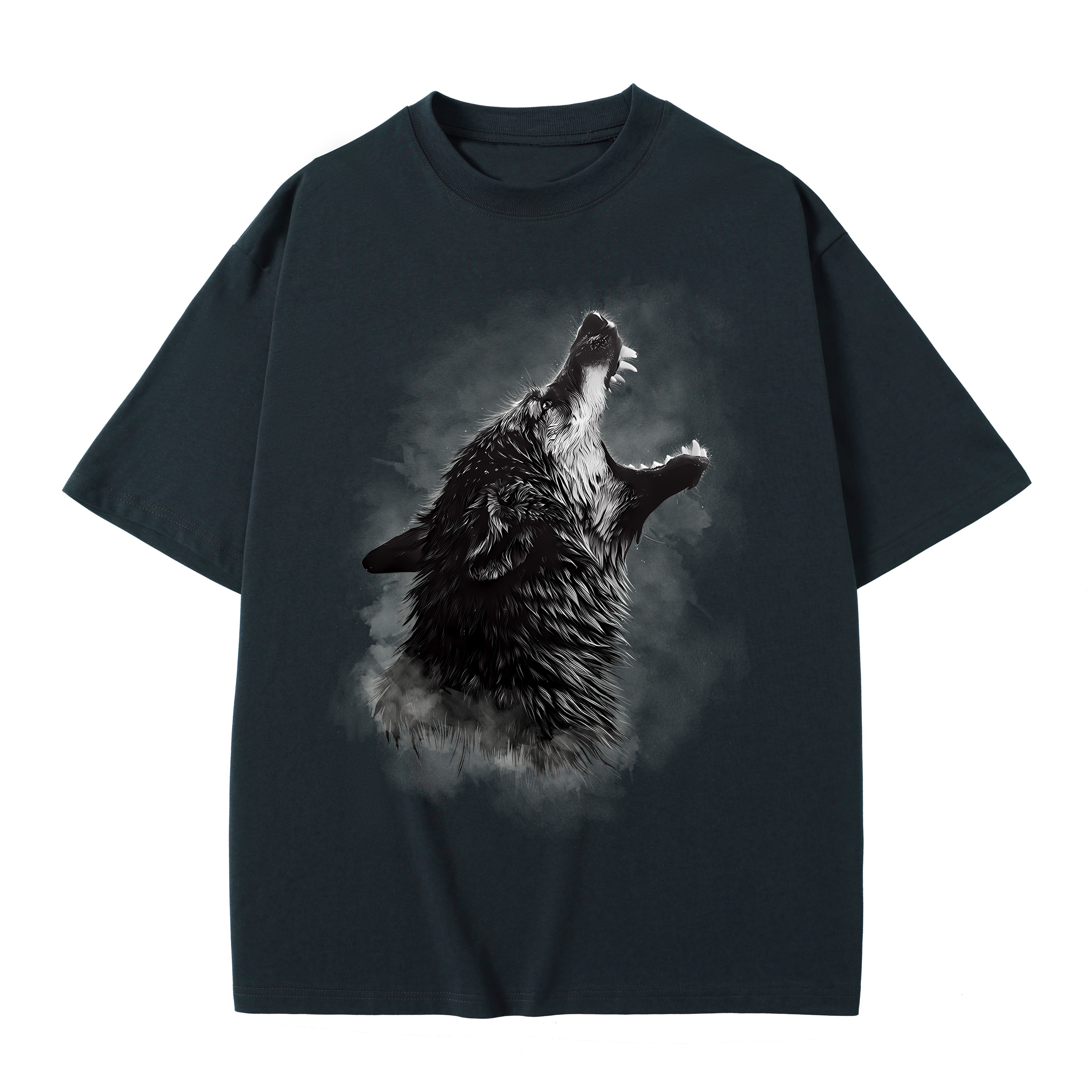 T-shirt men's top designer cotton T-shirt Silver the wolf short sleeved clothing high-quality fashionable T-shirt BROADTRUE