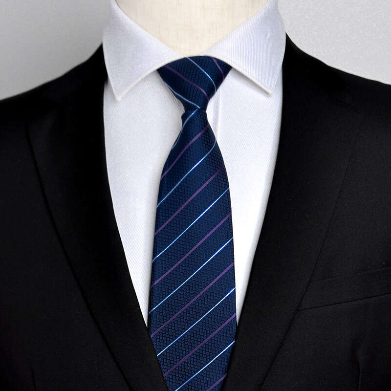 lazy zipper tie mens formal business professional easy pull 8c suit blue groom wedding