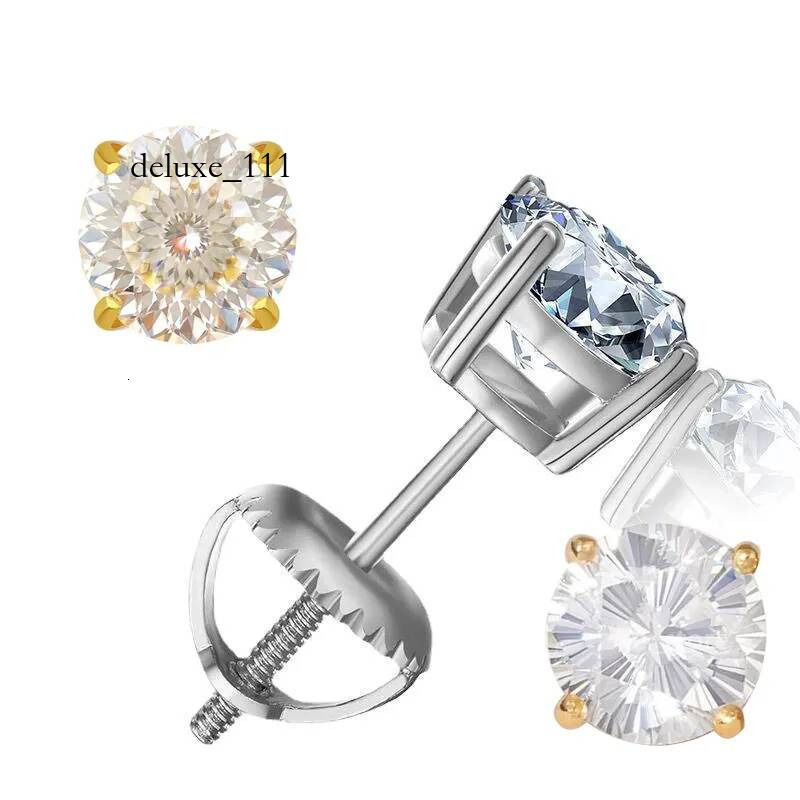 stud designer for women making of sterling sier pass dia tester vvs moissanite earrings Circular Bird Nest Cutting earring mens luxe jewelry gift