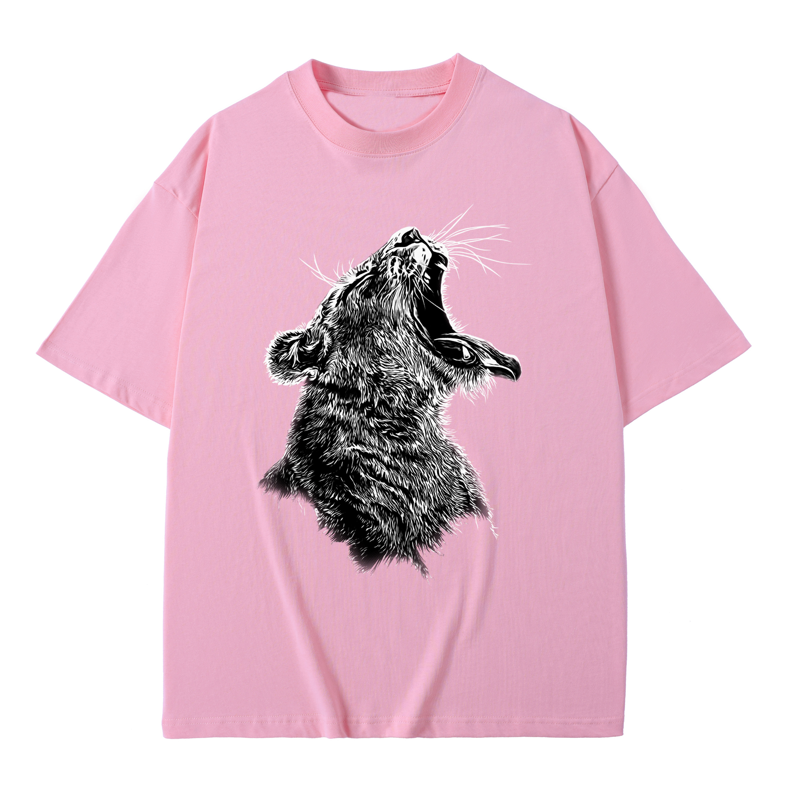 BROADTRUE T-shirt men's top designer cotton T-shirt the lion short sleeved clothing high-quality fashionable T-shirt