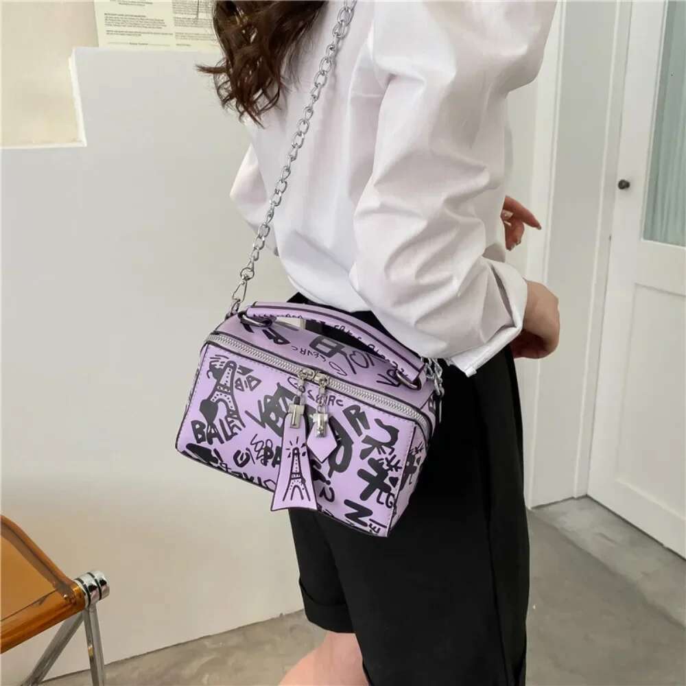 Hot Selling New Design Leather And Purse Fashion Crossbody For Graffiti Handbags Shoulder Bags Women Bag Designer Bags