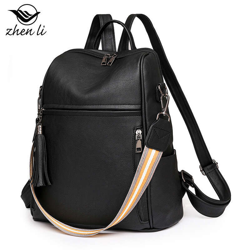 zhenli Women's Backpack New Casual Multi-functional Large Capacity Shoulder Crossbody Bag