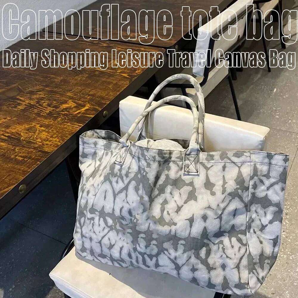 Women's Bags Designer Women Yoga Camouflage Tote Large Capacity Storage Gym Exercise Outdoor Daily Shopping Leisure Travel Canvas Bag