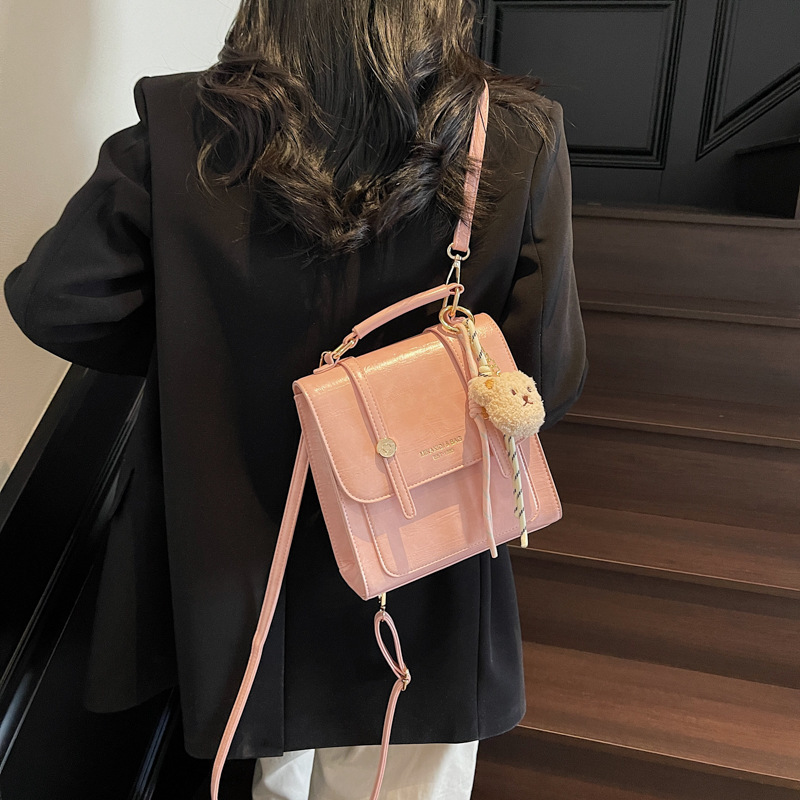 designer Trendy and Elegant Large Capacity Commuter College Style Backpack for Women, Handheld Bag, Simple Casual Travel Small Backpack