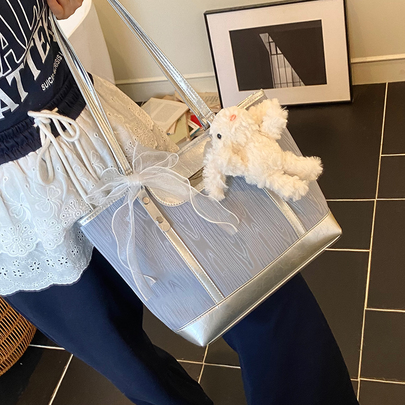 designer High-End Commuter Large Capacity Underarm Bag for Women 2025 New Fashion Versatile Color-Block Shoulder Handbag Tote Bag