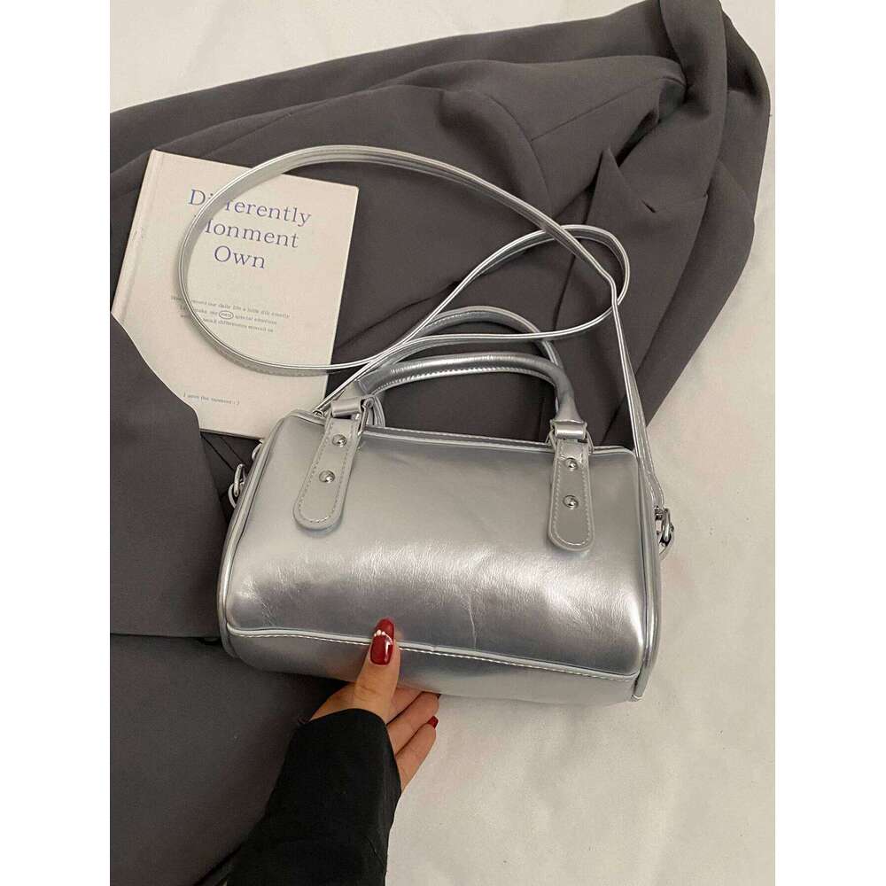 Portable Boston Women's 2025 New Summer Shoulder Crossbody High-End Niche Casual Pillow Bag