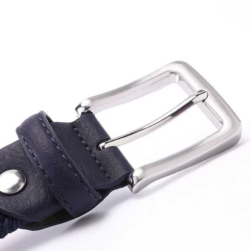 100- 130cm Hand woven Extended Men Belt Stock Fishbone Pattern Woven Wax Rope Straw Mixed Women Leisure Canvas Wholesale W250604