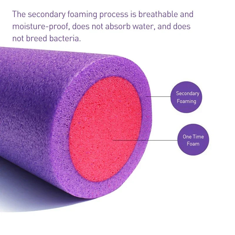 Solid Yoga Block Massage Stick EPE Eco-friendly Fitness Foam Roller Muscle Relaxation Gym Equipment Pilates Body Exercises 250603
