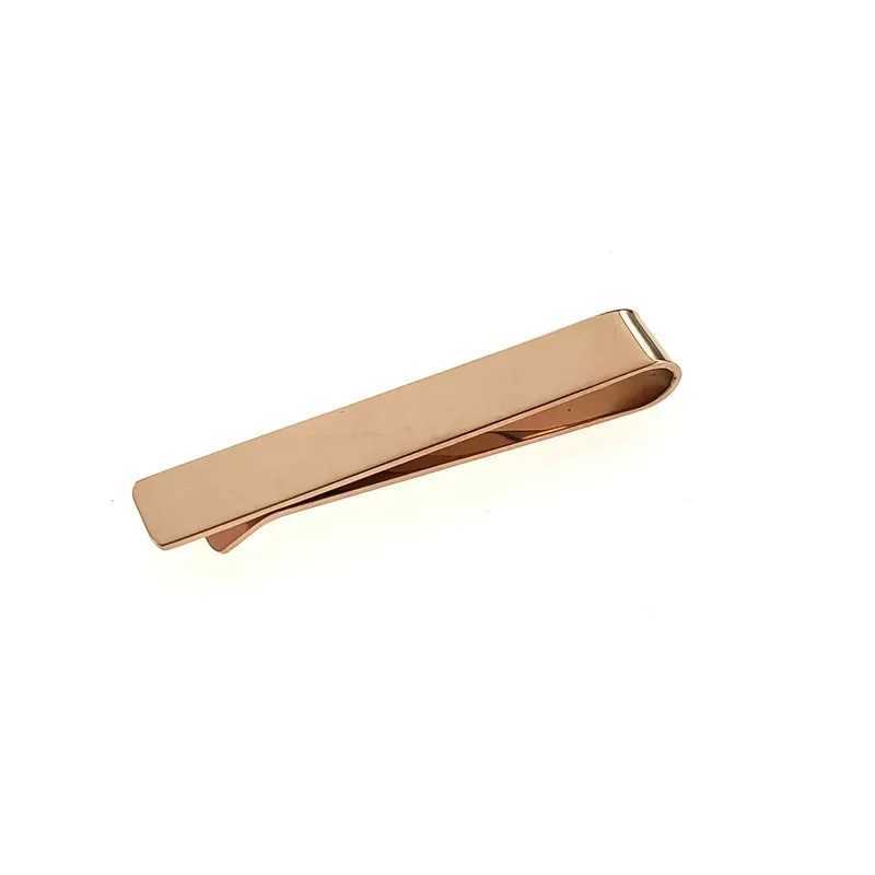 Mens Korean Version Simple Stainless Steel Tie Clip High-end Suit Accessories Fathers Day Birthday Gift Can Be Customized W250604