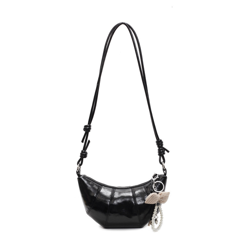 Women's croissant new casual simple crossover dumpling bag daily commuting mobile phone bag designer women's shoulder bag