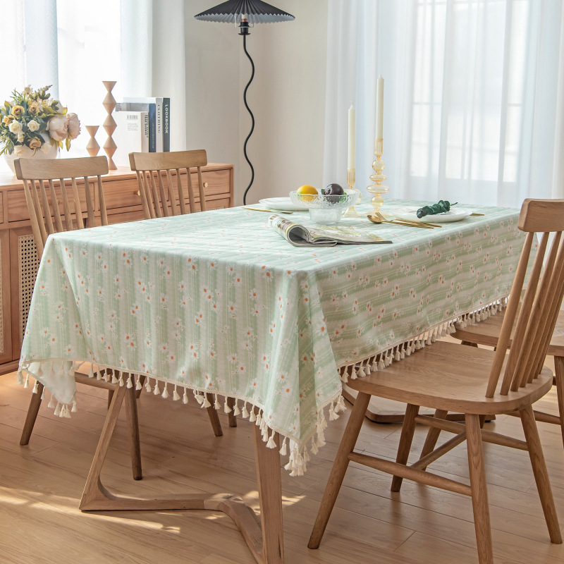 A557 tablecloth waterproof and oil-proof wash-free light luxury ins high-end matching table mat rectangular coffee table mat tablecloth