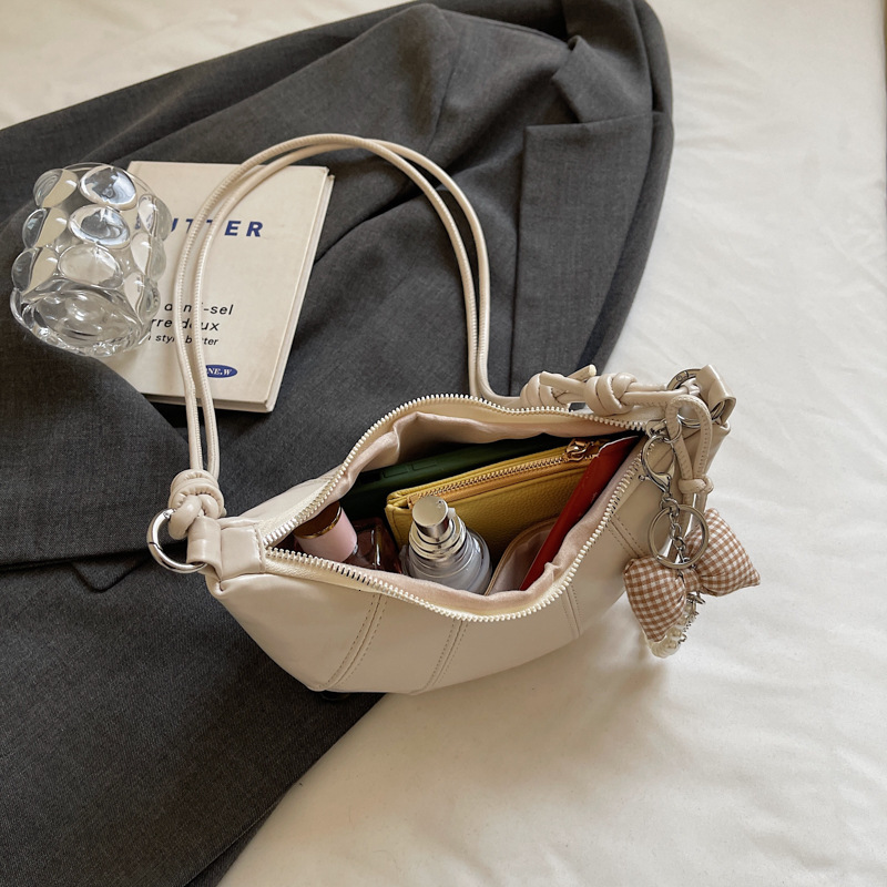 Women's croissant new casual simple crossover dumpling bag daily commuting mobile phone bag designer women's shoulder bag