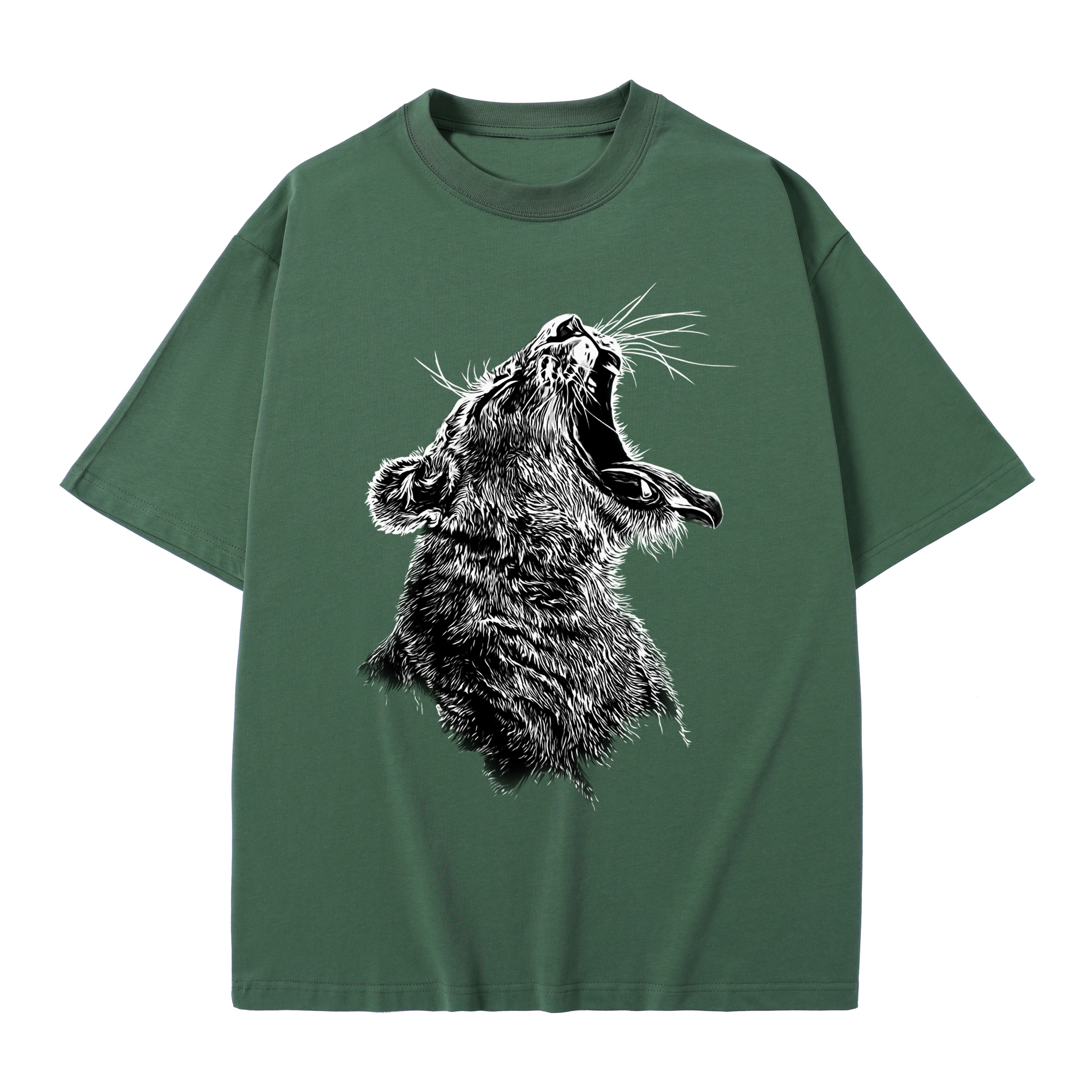 BROADTRUE T-shirt men's top designer cotton T-shirt the lion short sleeved clothing high-quality fashionable T-shirt