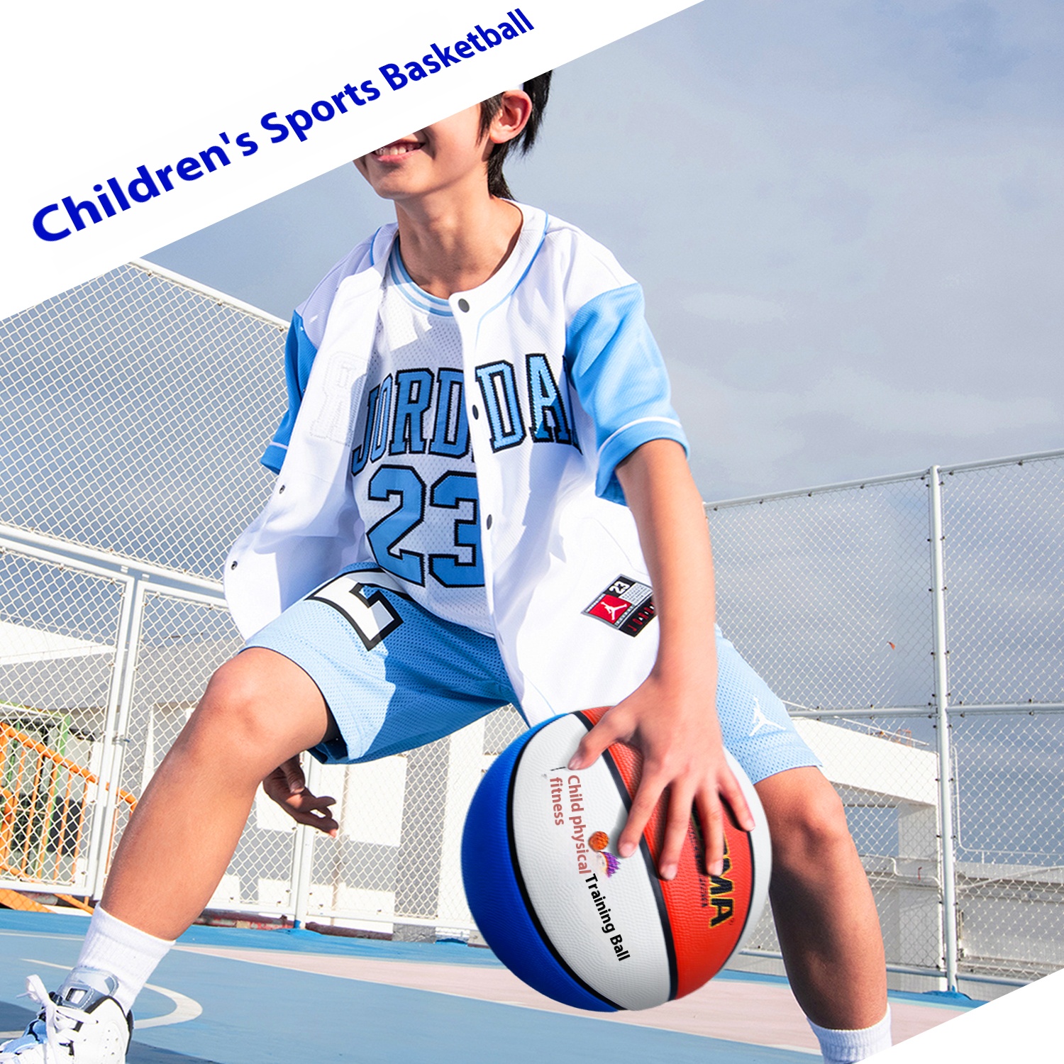 Kids' Sports Basketball - Toddler Physical Intelligence Training Ball with Soft Grip & Safe Design