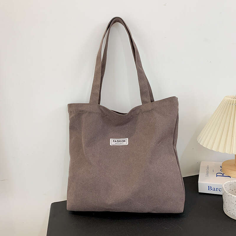 Thickened Washed Canvas for Women, Capacity Tote Bag, Simple Commuter Handbag, Oxford Cloth Large Shoulder Bag