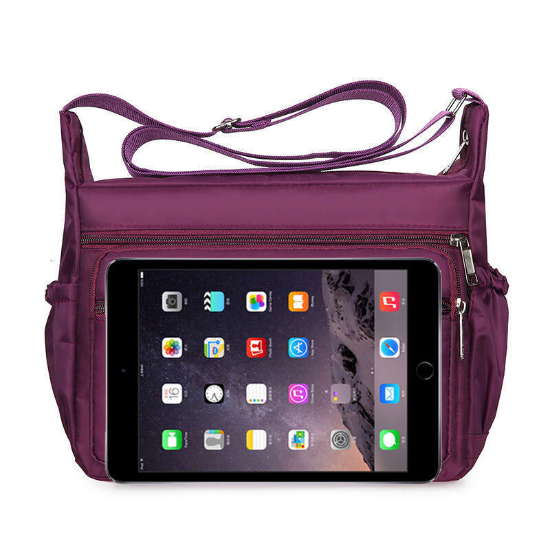 Single Shoulder Small Square Large Capacity Women's Middle-aged Mom Stylish Oxford Travel Nylon Cloth Crossbody Bag