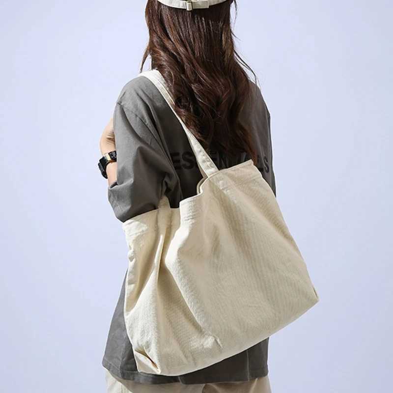 Shopping Shoulder Bag Large Capacity Women girl Versatile Canvas Tote Bag FAshion Casual Bag Shopper HandbagXJ250604