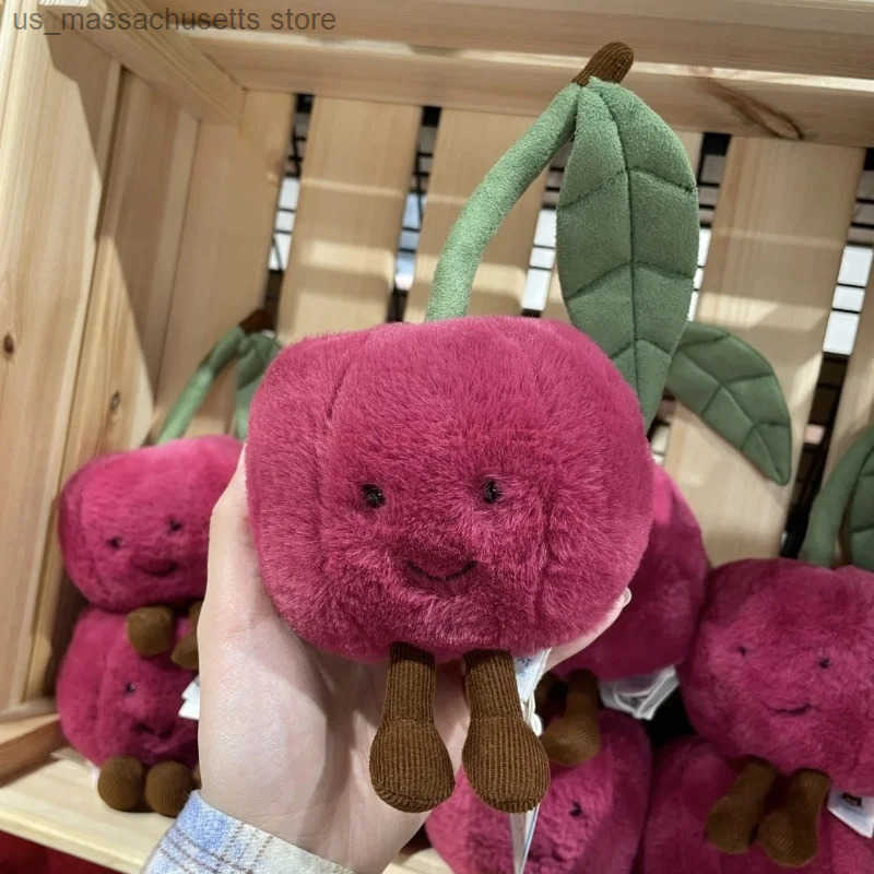 Cherry Peach Pear Plush Doll Stuffed Doll Cute Fun Shop Soothing The Doll Decor Valentines Festival Birthday Gift y250604D50V