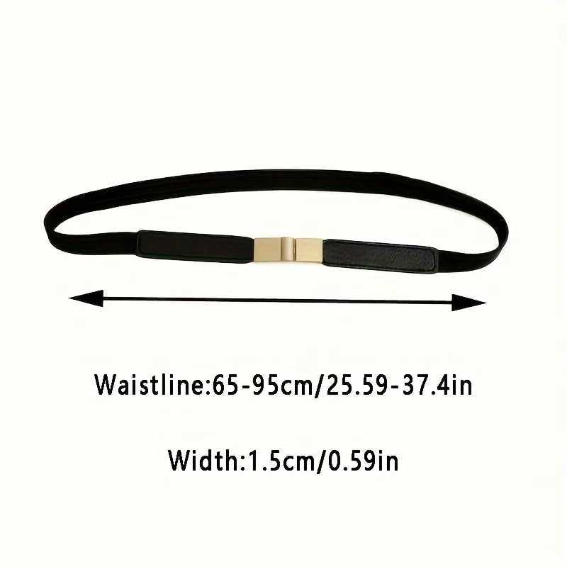 Thin Waist Belt Decoration Elastic Fashion Belt Dress Waist Skirt Elastic Thin Belt Girl W250604