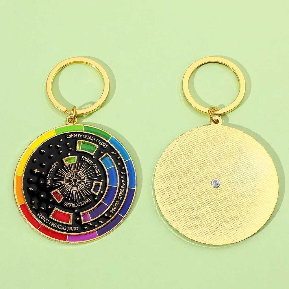 Color Wheel Keyring for Painters Interactive Keychain Art Keychains Gifts M250604