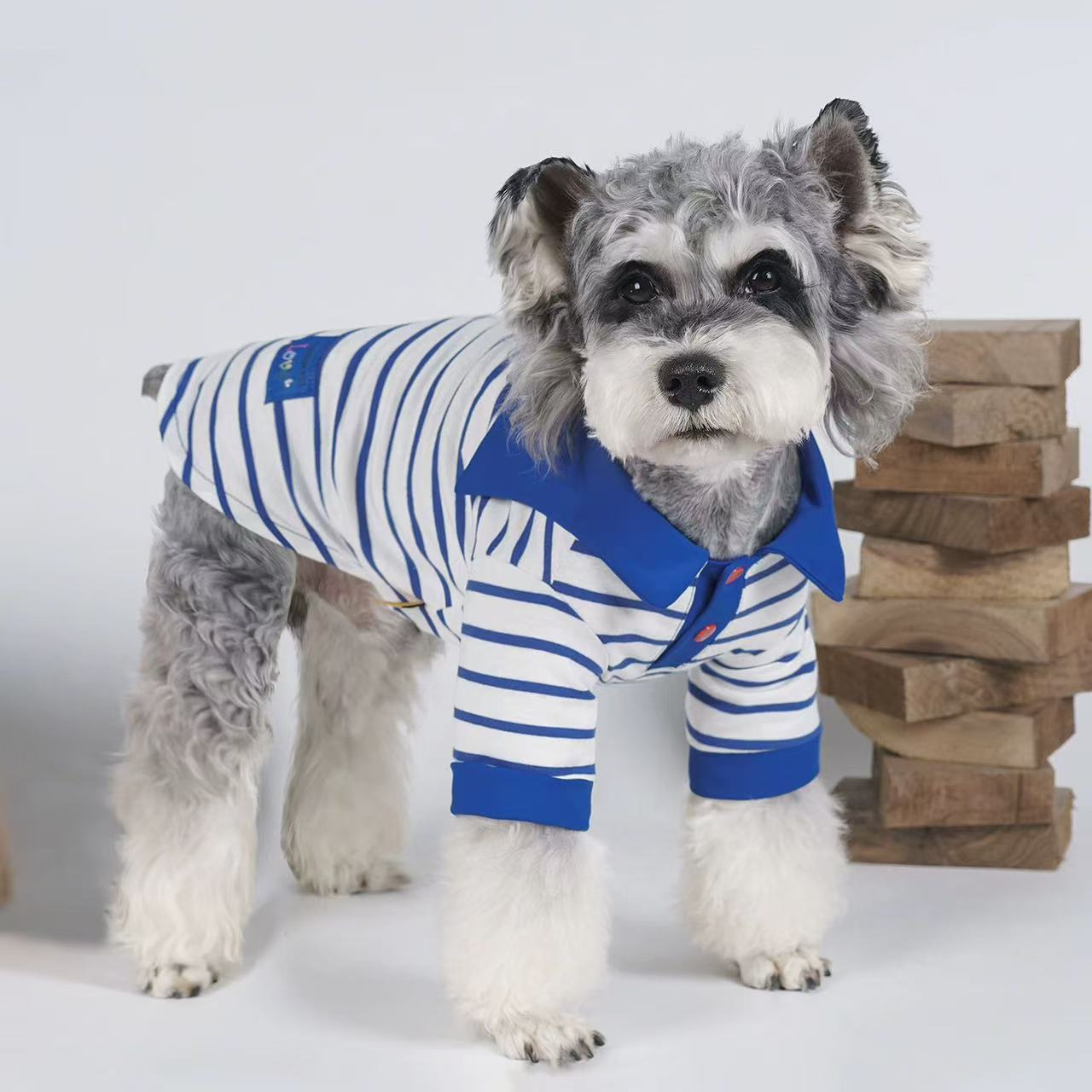 T00379 Dog clothes spring and summer thin anti-hair loss Schnauzer small dog pet clothes pure cotton