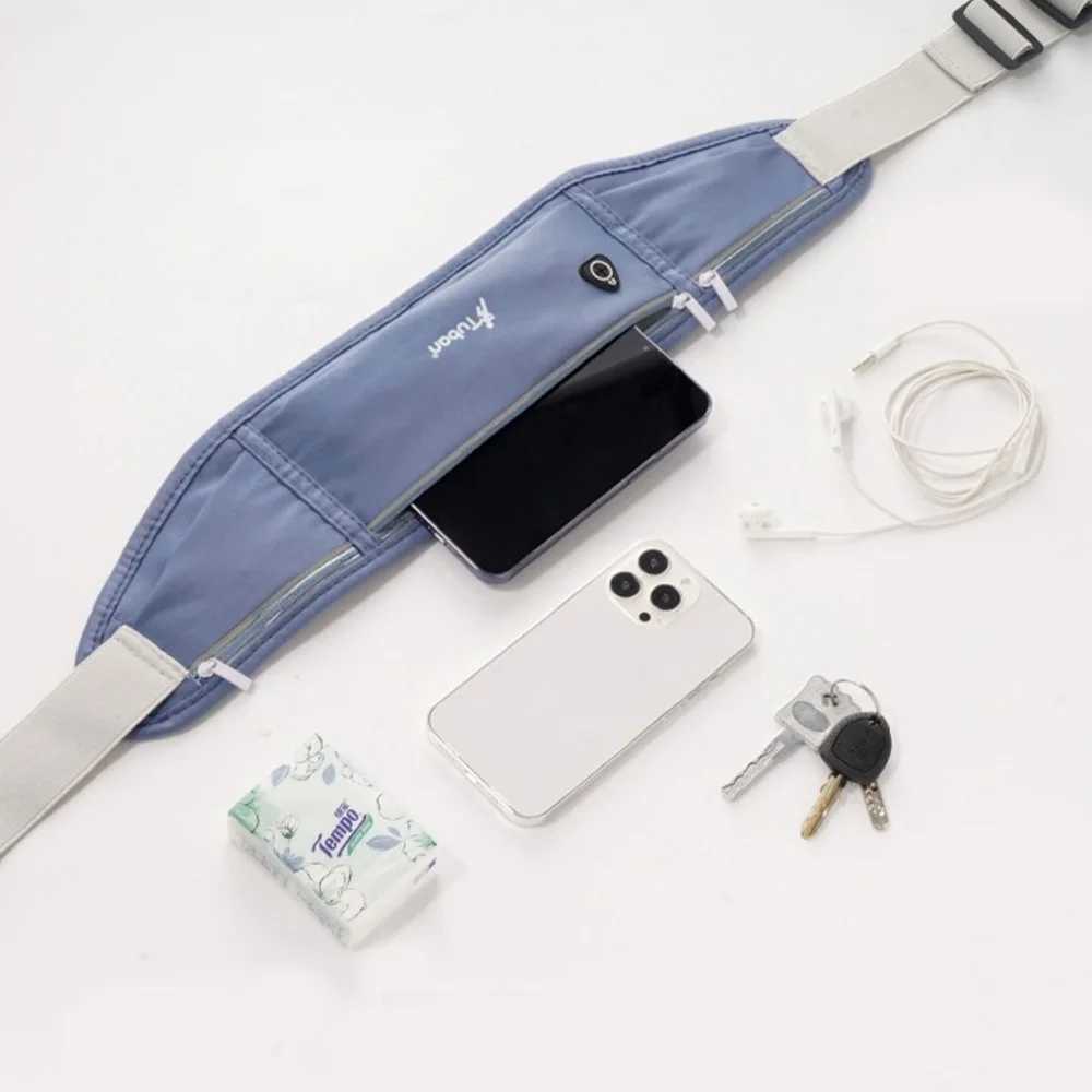 The running waist bag doesnt shake when holding a mobile phone. Large-capacity mountain climbing cycling and sports waist bag A-DH W250604