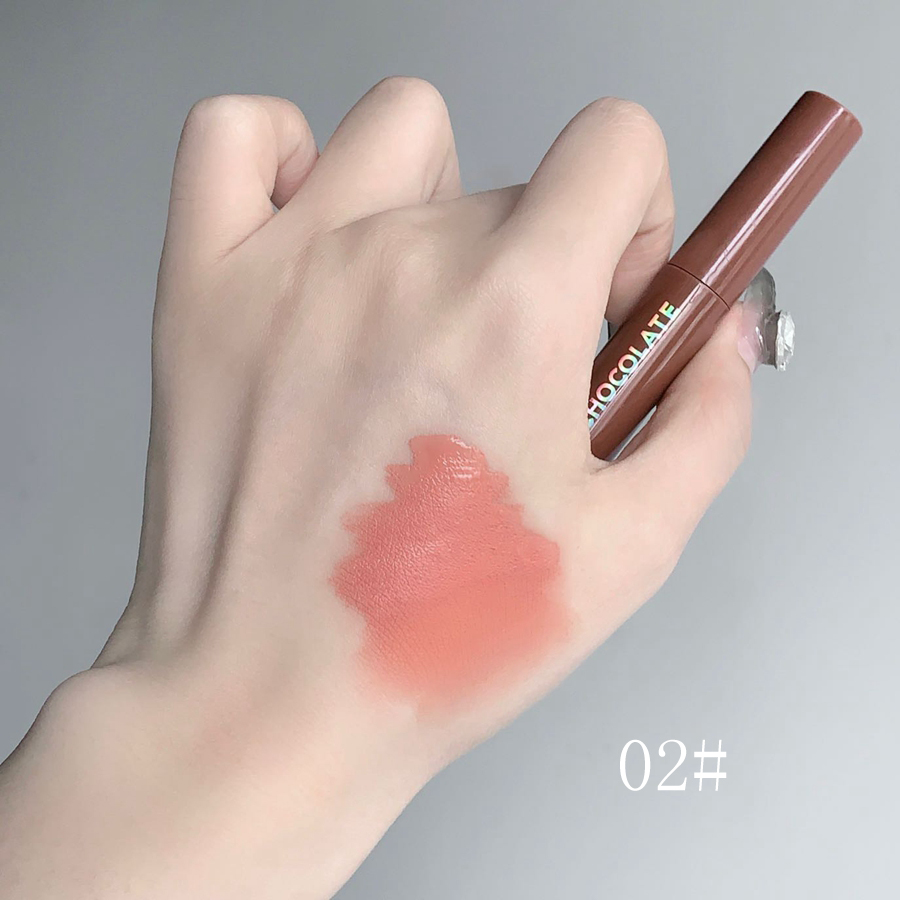 5pcs Chocolate Lip Glaze Set Matte Velvet Long Lasting Liquid Lipstick for Everyday Lip Gloss DH1005