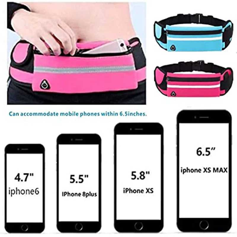 Waterproof Run Waist Belt Bag Men Women Sports Bag Cycling Running Gym Belt Bag Male Waist Bag Sports Fanny Pack Jogging Bag W250604