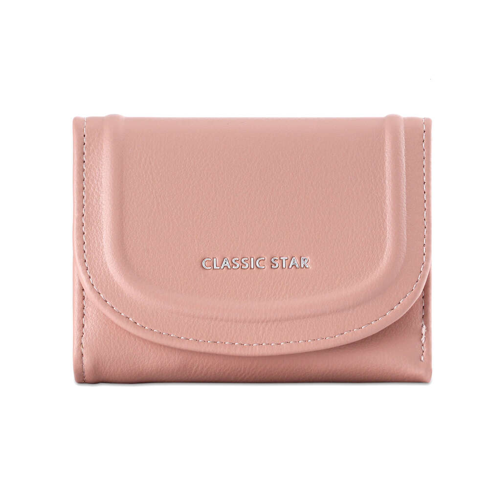Ins Style Short Women's Wallet PU Fresh 80% off Foldable Long Clip High-end Feel Clutch Purse