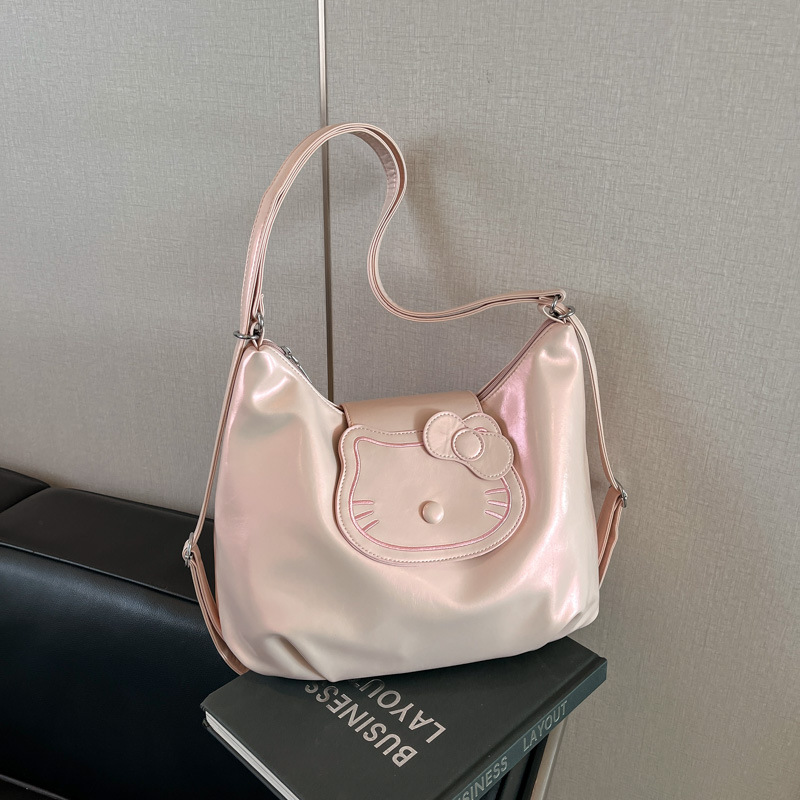 designer Korean Style INS Casual Versatile Tote Bag for Women 2025 New Trendy Fashion Shoulder Bag Large Capacity Simple Backpack