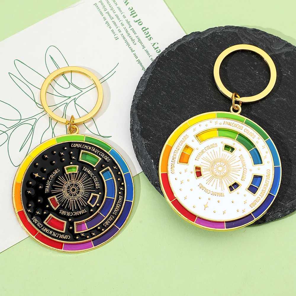 Color Wheel Keyring for Painters Interactive Keychain Art Keychains Gifts M250604