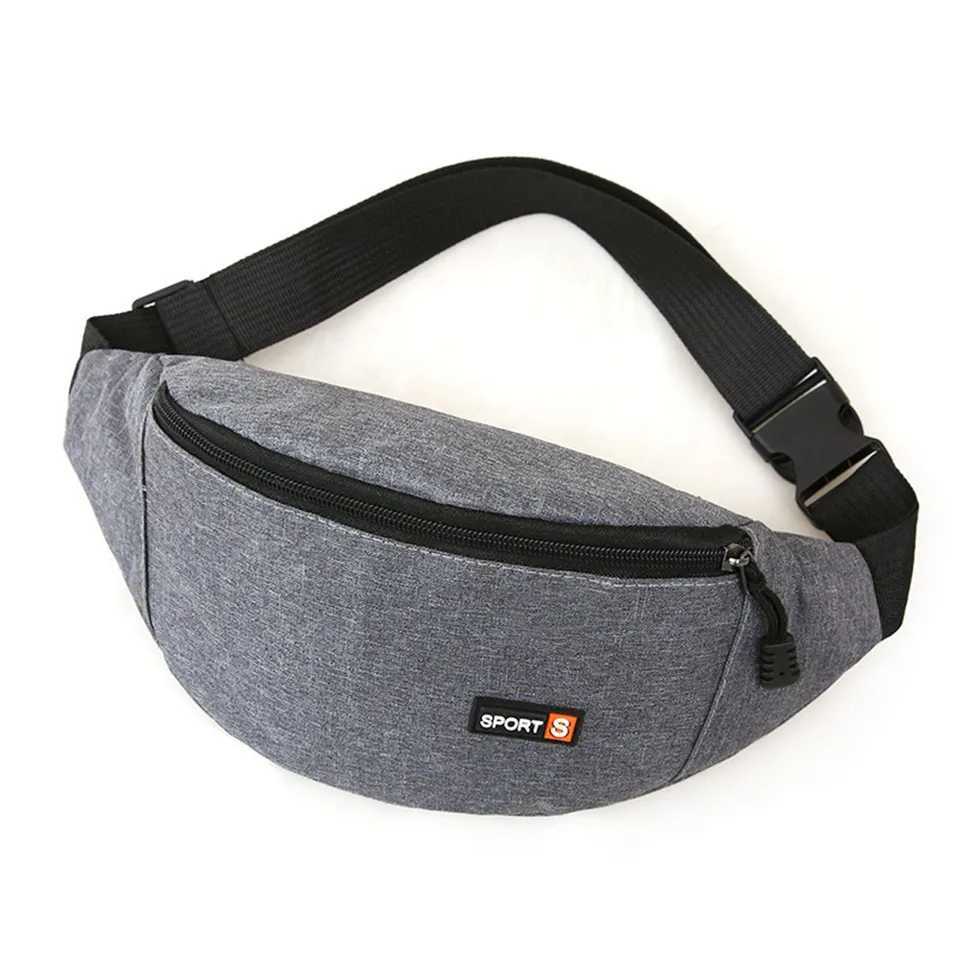 Men Women Waist Bag Zipper Chest Bag Sport Run Fanny Pack Crossbody Bag Fashion Waist Belt Bags Phone Purse Waist Pack for Women W250604