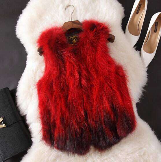 100% Real Raccoon Women Sleevess Vest Factory Outlet Wholesale Multi Custom Big Size Genuine Nature Pure Fur Gilet DFP978