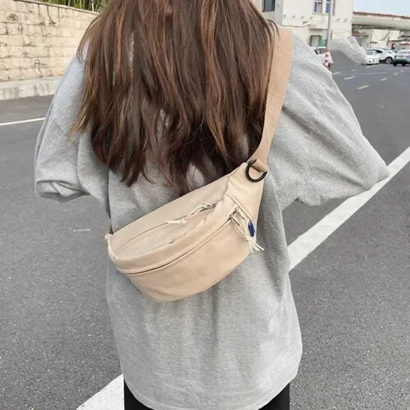 Street Style Waist Bag Hip Pack Woman Nylon Fanny Pack Fashion Shoulder Crossbody Chest Bags Unisex Hip Hop Belt Bag Waist Packs W250604