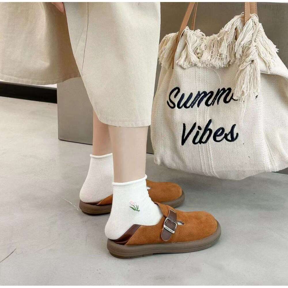 2025 New Korean Style Letter Tassel Canvas for Women Large Capacity Simple Commuter Student Shoulder Tote Bag