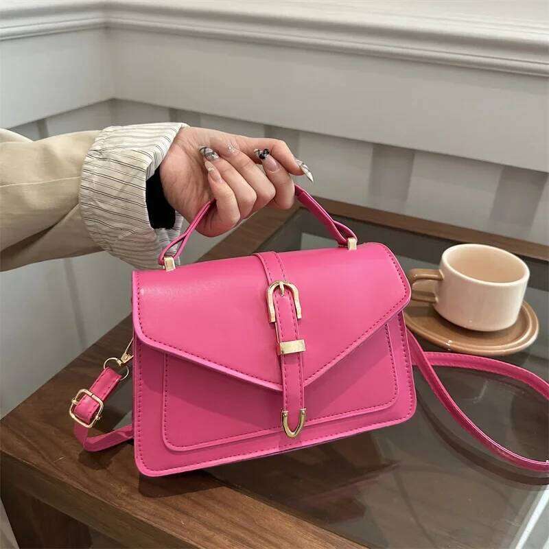 Hot Selling Fashionable Pure Color Women's Handbag Trendy Crossbody Versatile Autumn Winter New Style Korean Version Casual Chic Bag Designer Bag