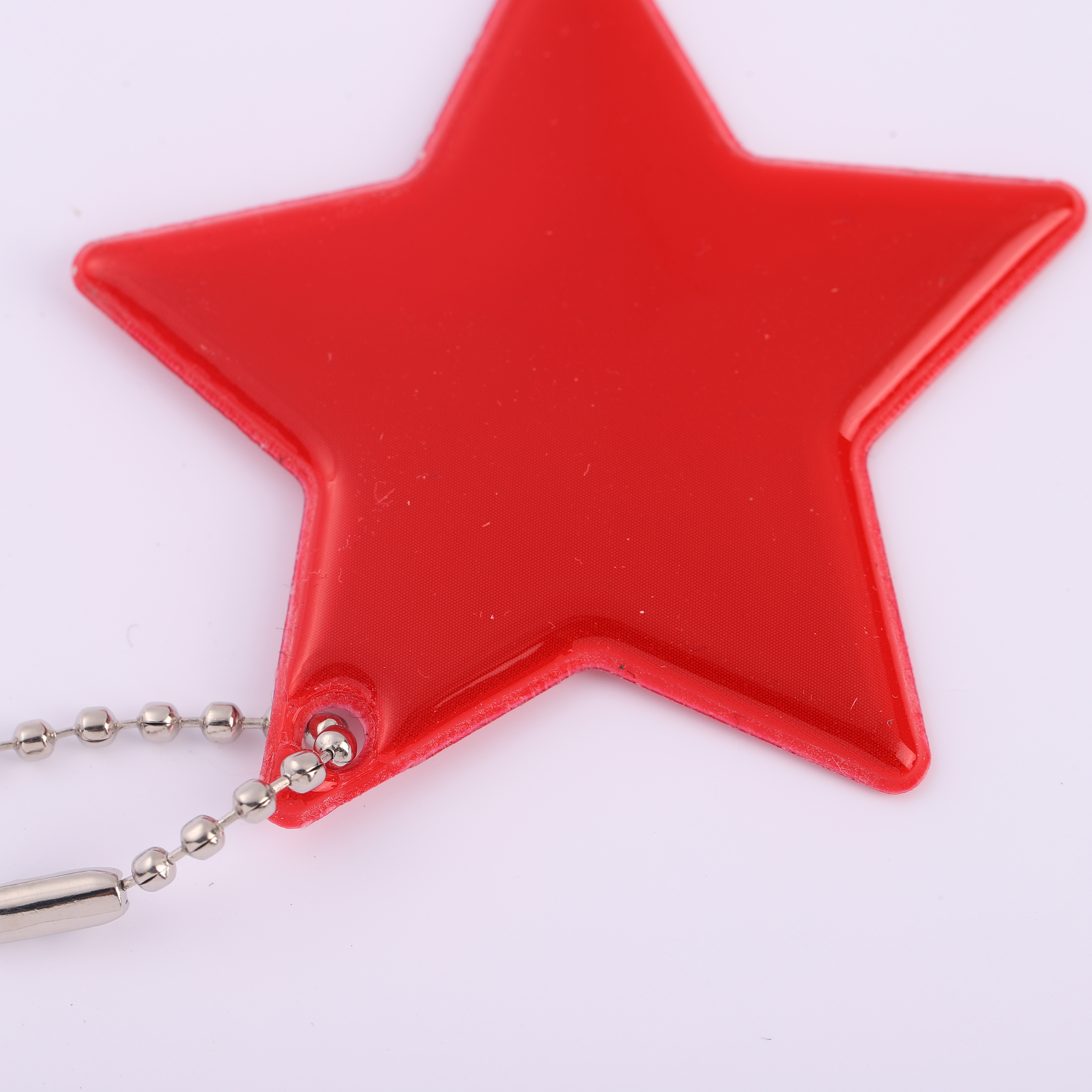 Factory Wholesale Double Star Shaped Fashion Glow-in-the-Dark Backpack Charm with Reflective Keychain - Multiple Colors Available for Customization