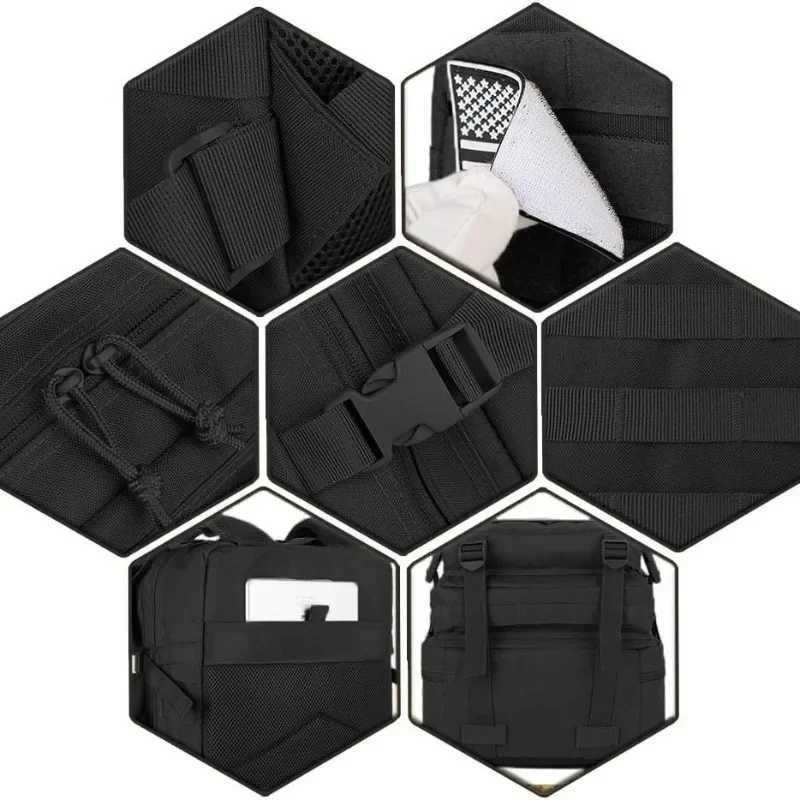 45L Tactical Backpack 3P Bag Assault Backpack Outdoor 3 Days Travel Waterproof Climbing Rucksack Camping Hiking Hunting Backpack W250603