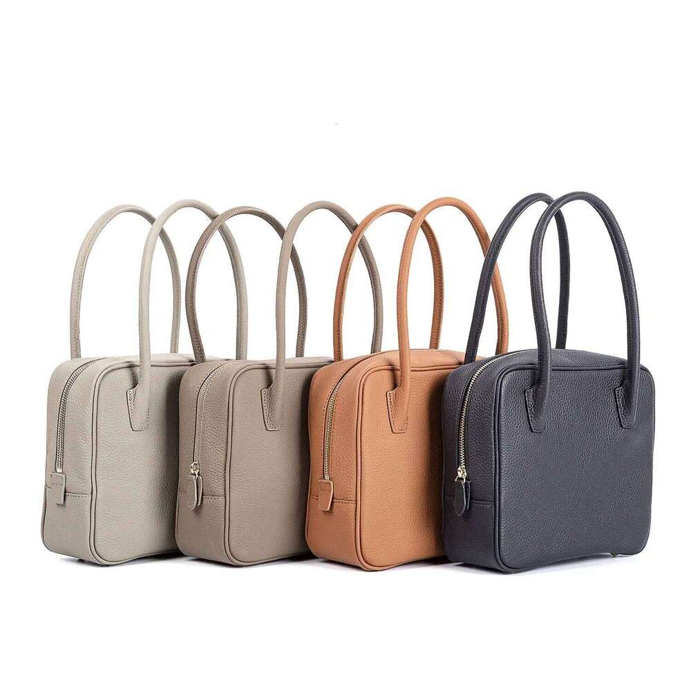 Women's Bags Designer Women's Wear New Arrival Autumn/Winter Nichedesign Korean Lerobe Small Square Bag Ins Celebrity Top Layer Cow Leather 