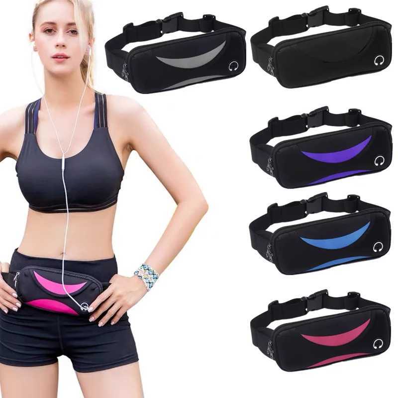 Unisex Waterproof Running Waist Bag Sport Waist Pack Mobile Phone Holder Bag Gym Fitness Bag Sport Running Belt Bag W250604