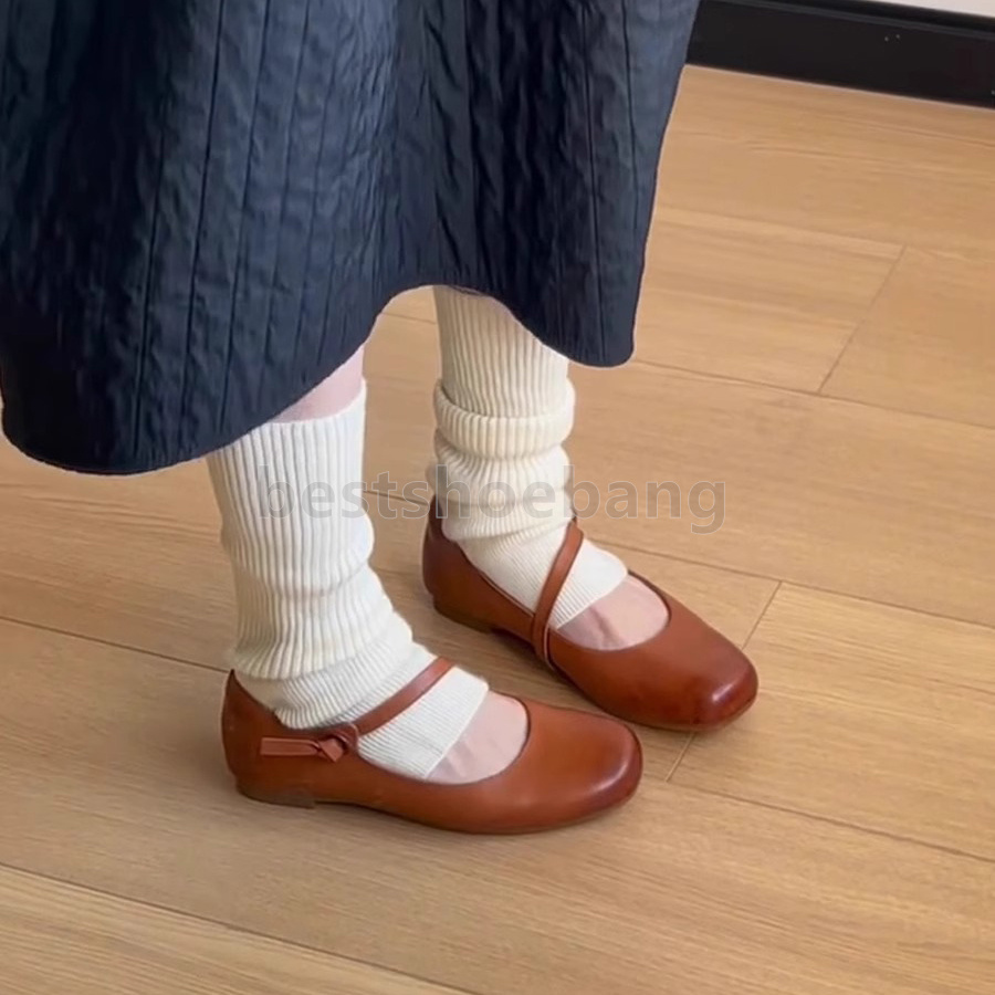 fashion loafers womens ballet flats heels mary jane shoes low-heels soft leather women designer shoes balck brown pumps elegant luxury heels single sh
