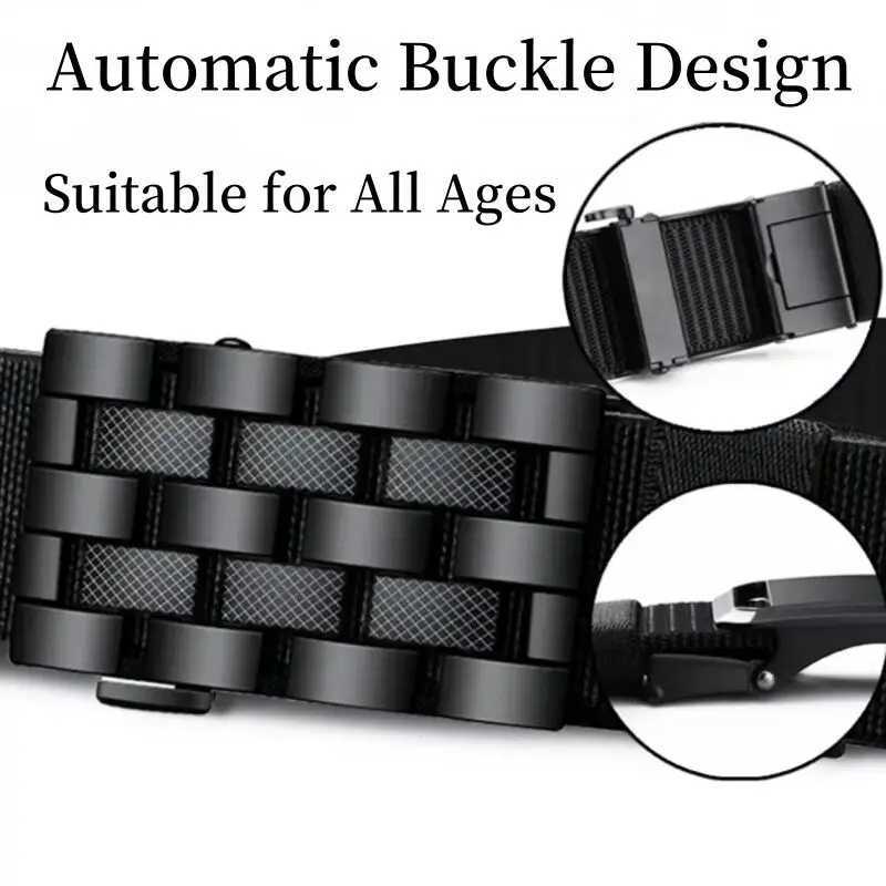New Mens Automatic Buckle Wear-resistant Durable Belt for Middle-aged And Young Casual Leather Belt Fashionable Business W250604