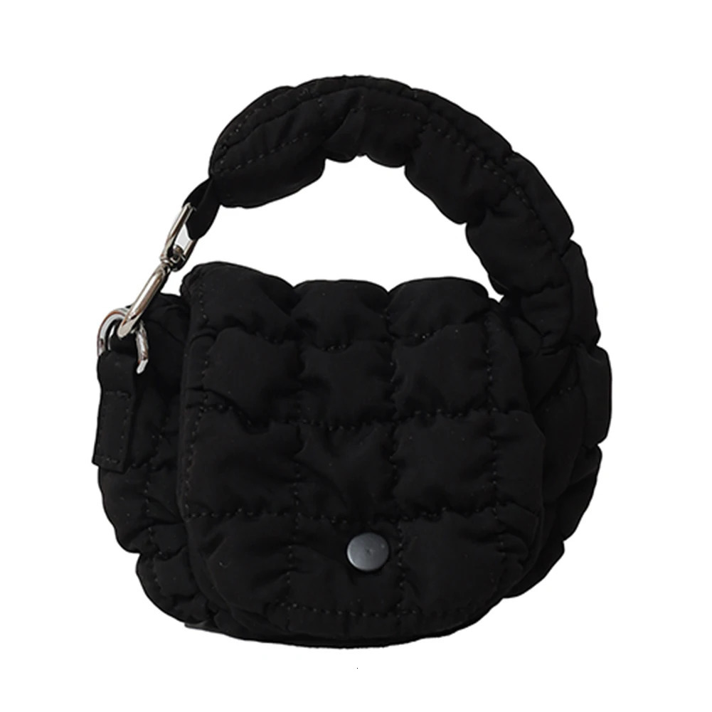 Mini Puffer Tote Bag for Women Quilted Nylon Phone Purse Perfect for Shopping Travel and Work Use 250530