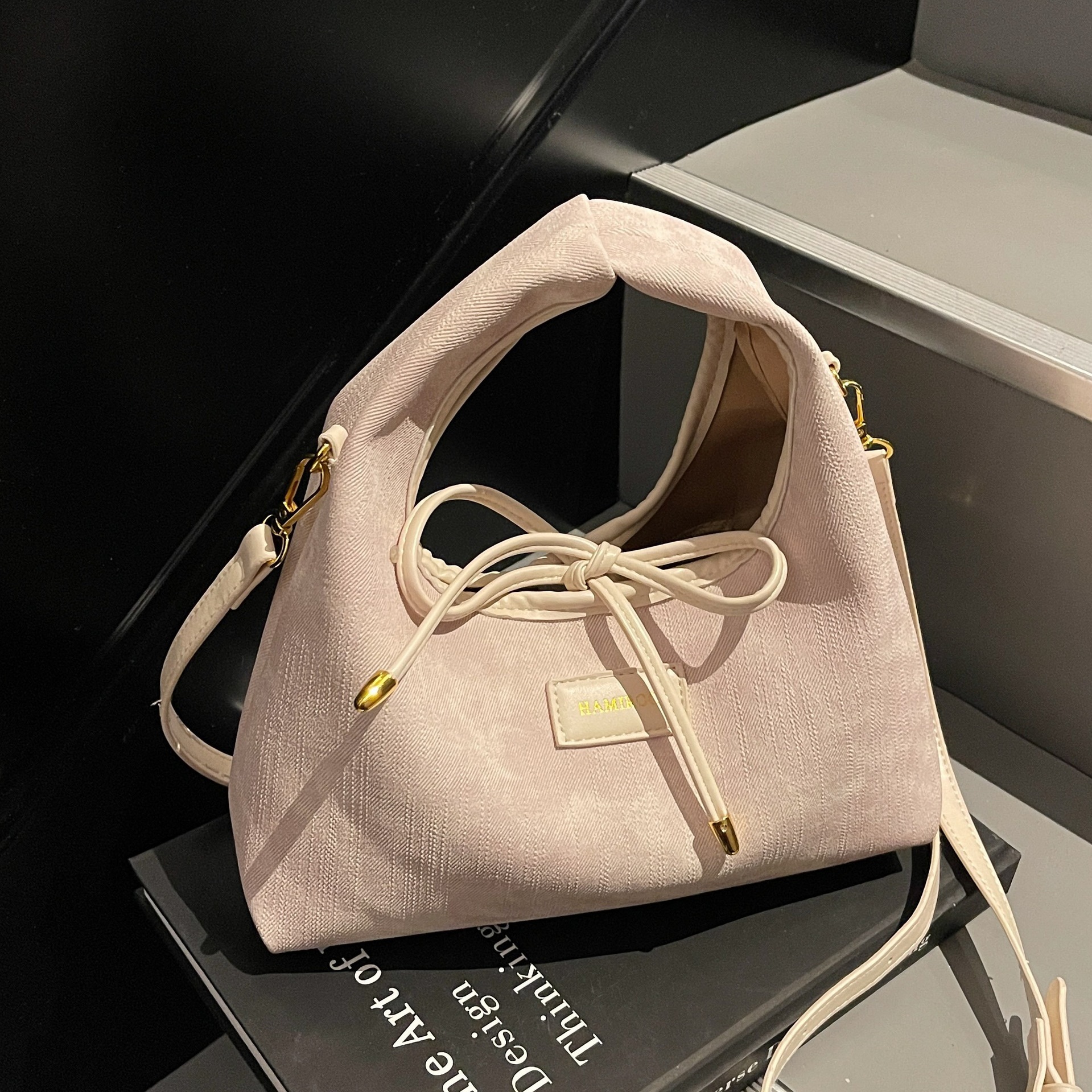 designer Bowknot Handbag Women's Bag 2025 New Spring Korean Fashion Handbag Versatile Shoulder Crossbody Dumpling