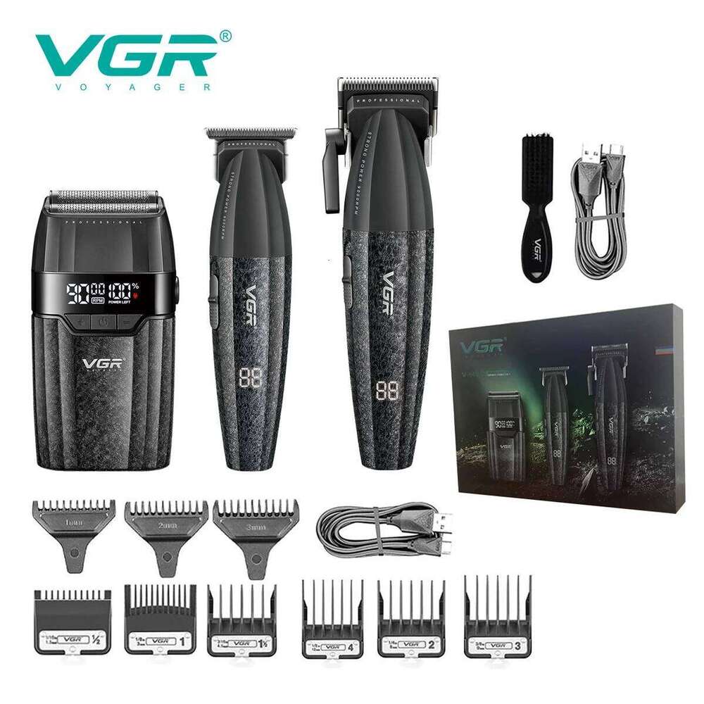 VGR Professional Clippers Hair Cutting Hine 9000 RPM Haircut Barber Cordless Trimmer For Men V-640