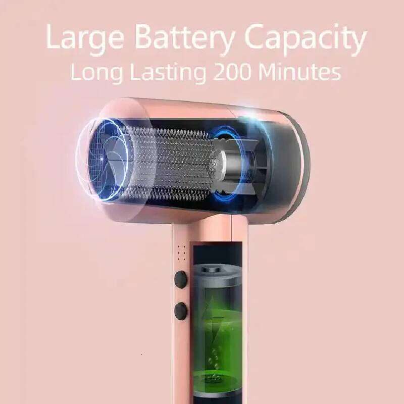 Portable Wireless Rechargeable Hair With Cold And Hot Air Lithium Battery Cordless 300W Outdoor Travel Blow Dryer