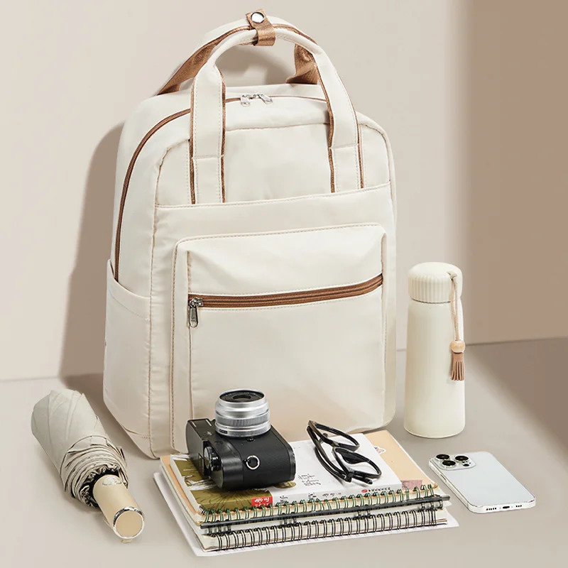 Womens Backpack Fashion Simple Travel Backpack Shoulder Bag Commuting Teenager Casual College Backpack Ins Laptop Bag 250530