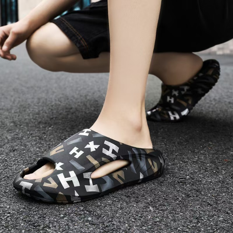 Sole Thick Patchwork Color Summer Sneaker Slippers Women Men Platform Slides Eva Unisex Sports Sandals Beach Shoes 9695